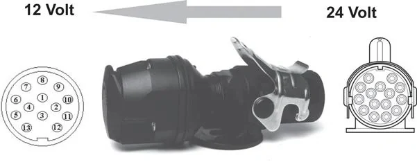 Spannungsreduzierer 24 Volt - 12 Volt 15-13 - 2