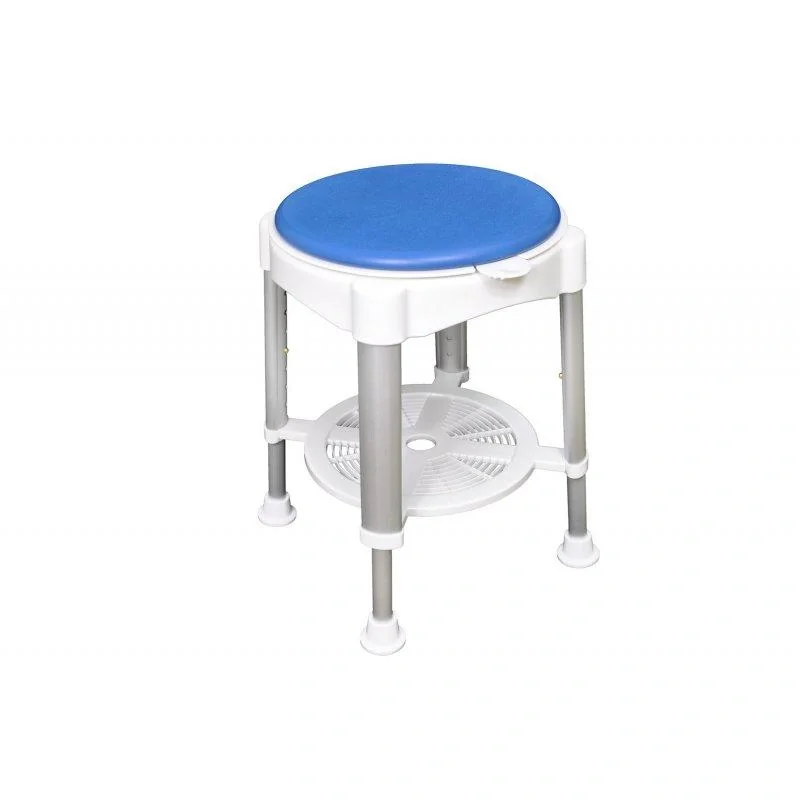 Aluminium Duschstuhl, 360 Grad drehbar - 2