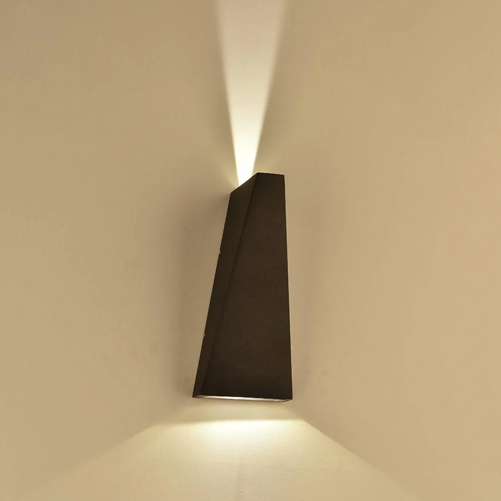 VT-826 LED-Wandleuchte - für den Innen- und Außenbereich - 6W - 3000K - 660 Lumen - Schwarz - 2