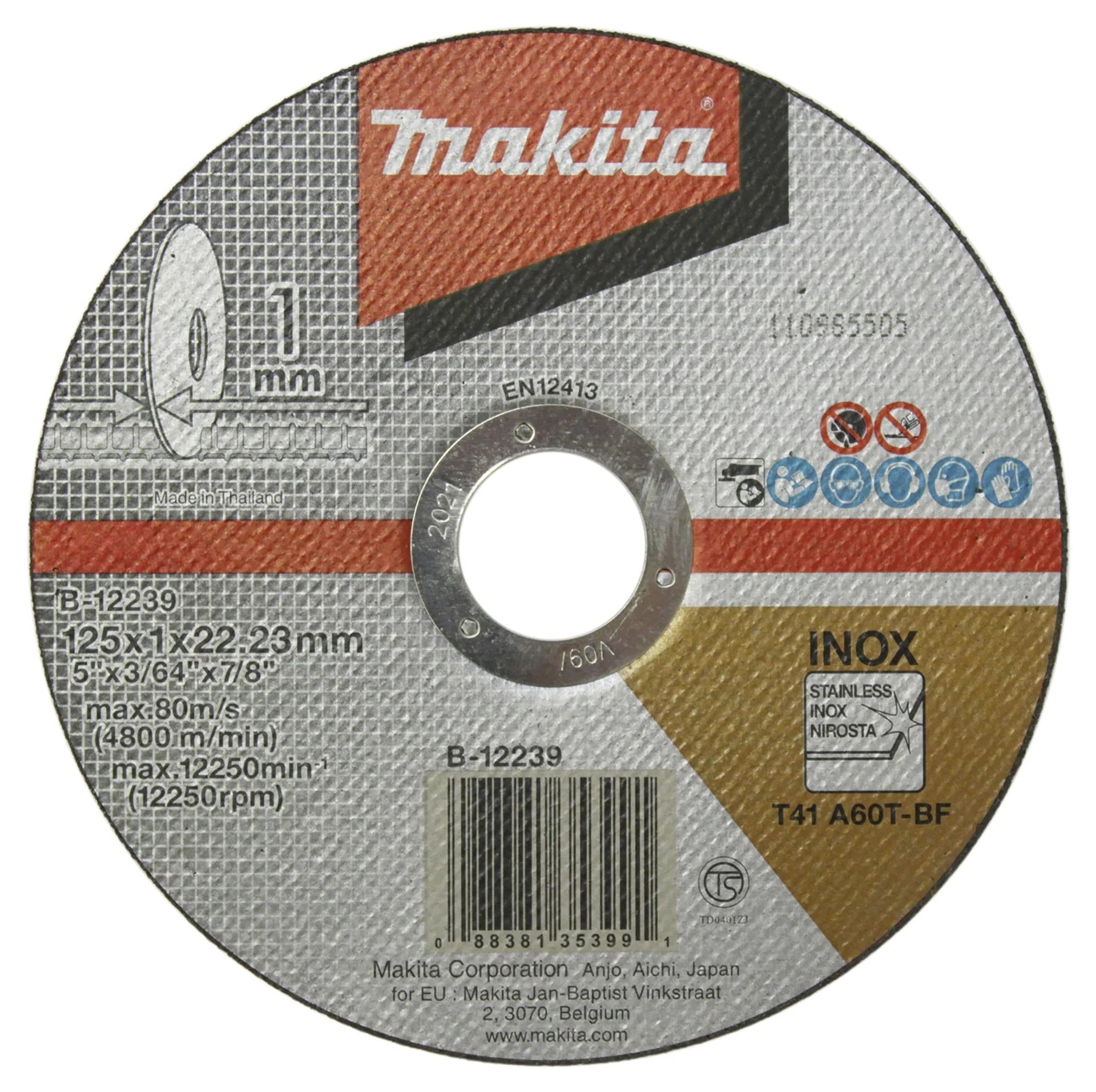 Trennscheibe 125x1mm INOX (10) - 1