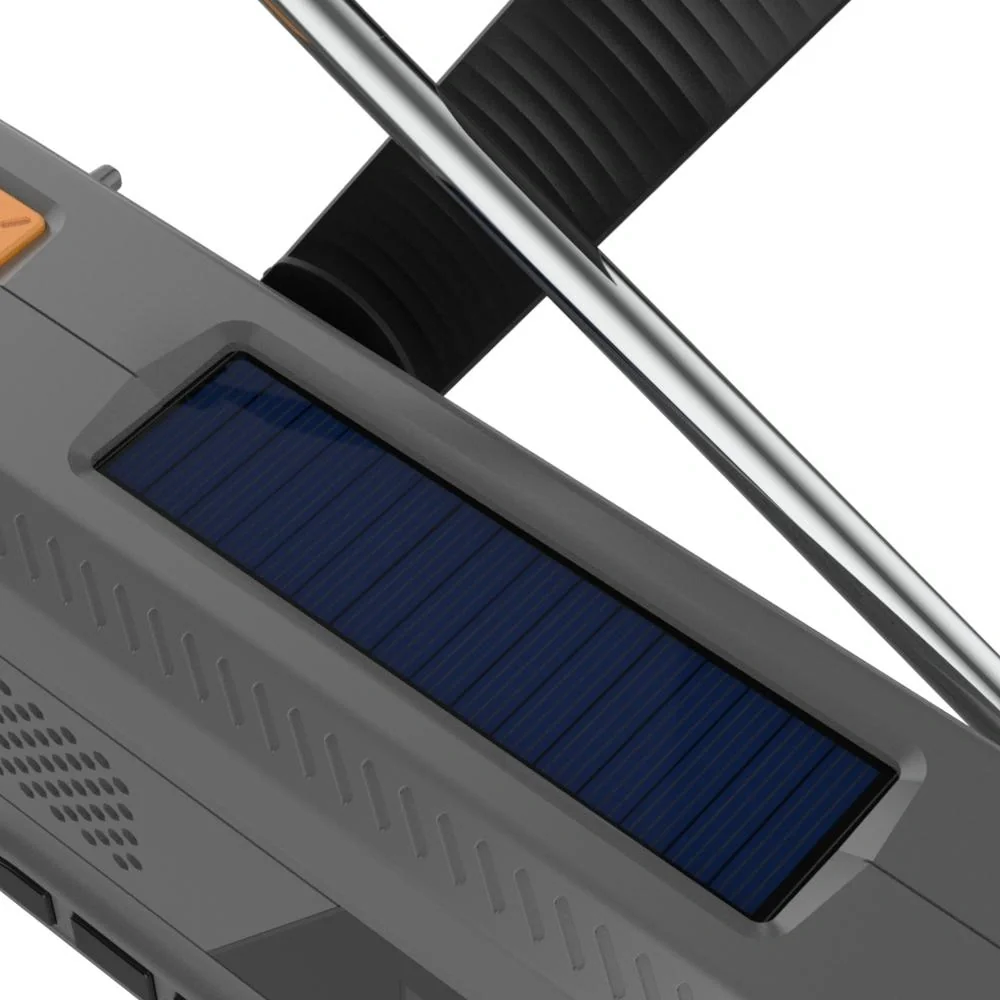 Outdoor Solarkurbelradio mit SOS Taschenlampe, DAB/UKW, Bluetooth, Akku - 8