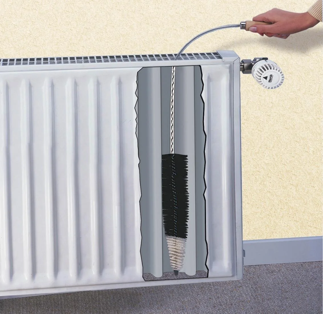 Flachheizkörperbürste SUPERFLEX - 3