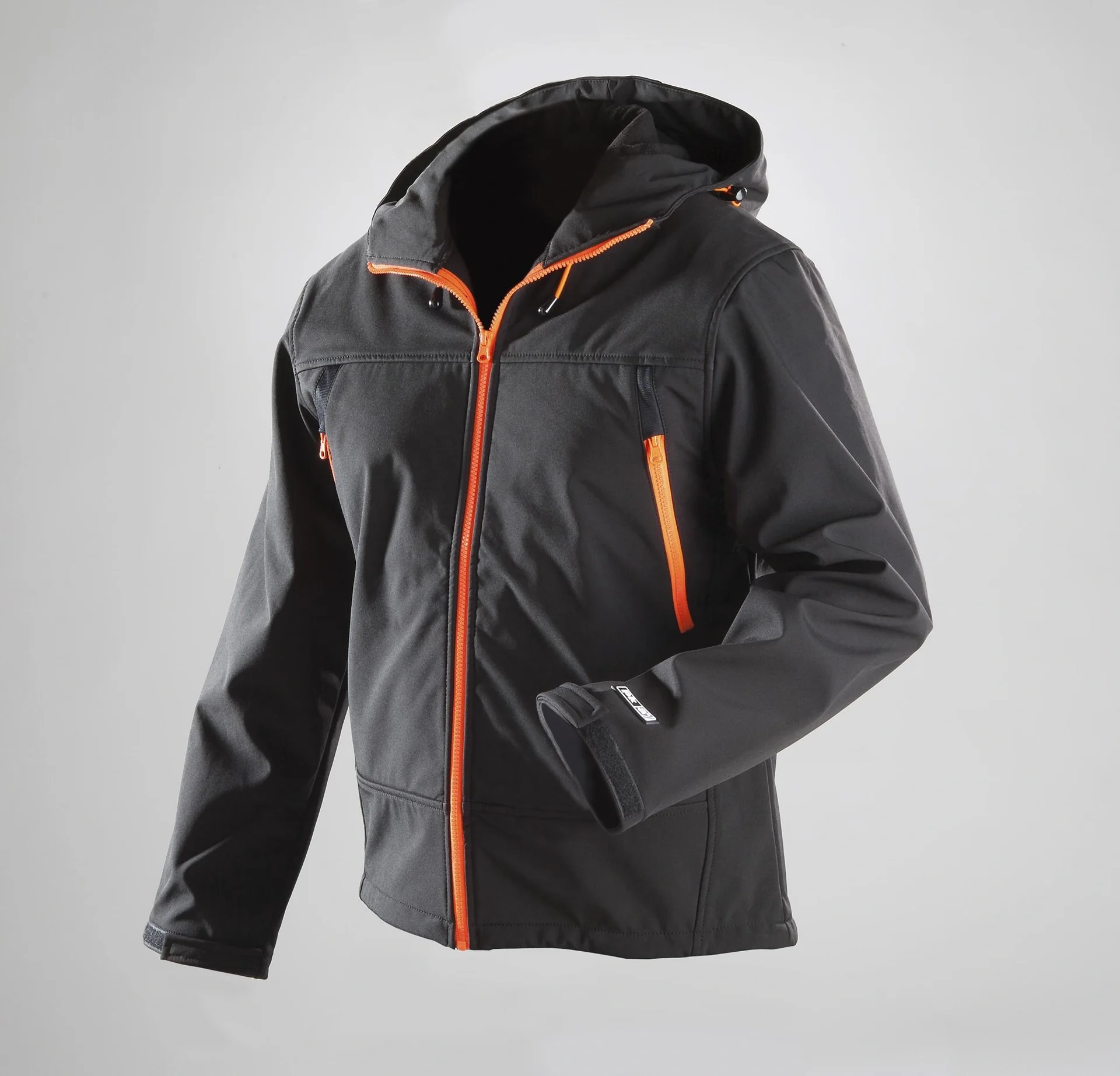 Softshelljacke, Farbe schwarz-orange, Größe 3XL - 4