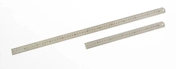 Lineale, 2-teiliger Satz aus Edelstahl, rostfrei - 1