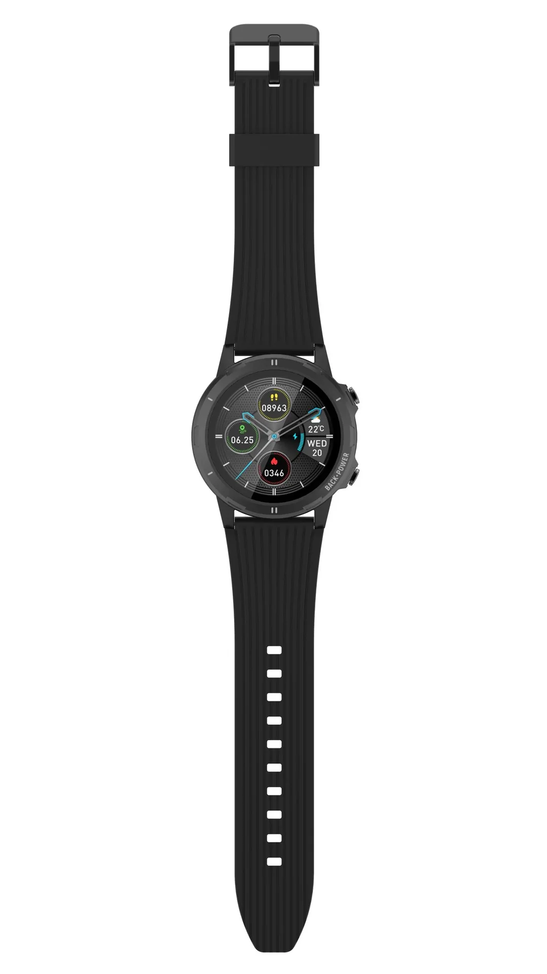 Bluetooth-Smartwatch mit Herzfrequenz- und Körpertemperatur-Sensor - 4