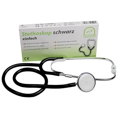 Stethoskop, einfach, Schwarz - 2
