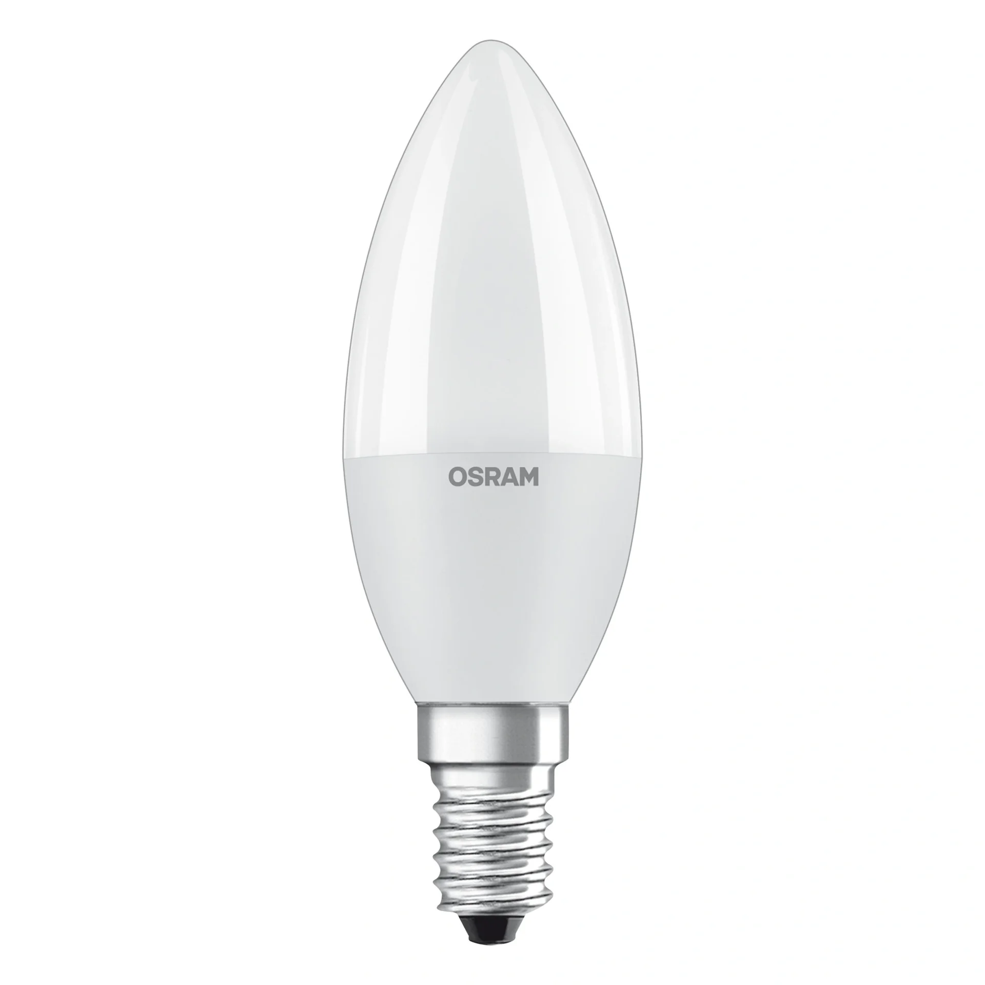 LED STAR Kerze mit 7,5 Watt, E14, warmweiß, matt - 1