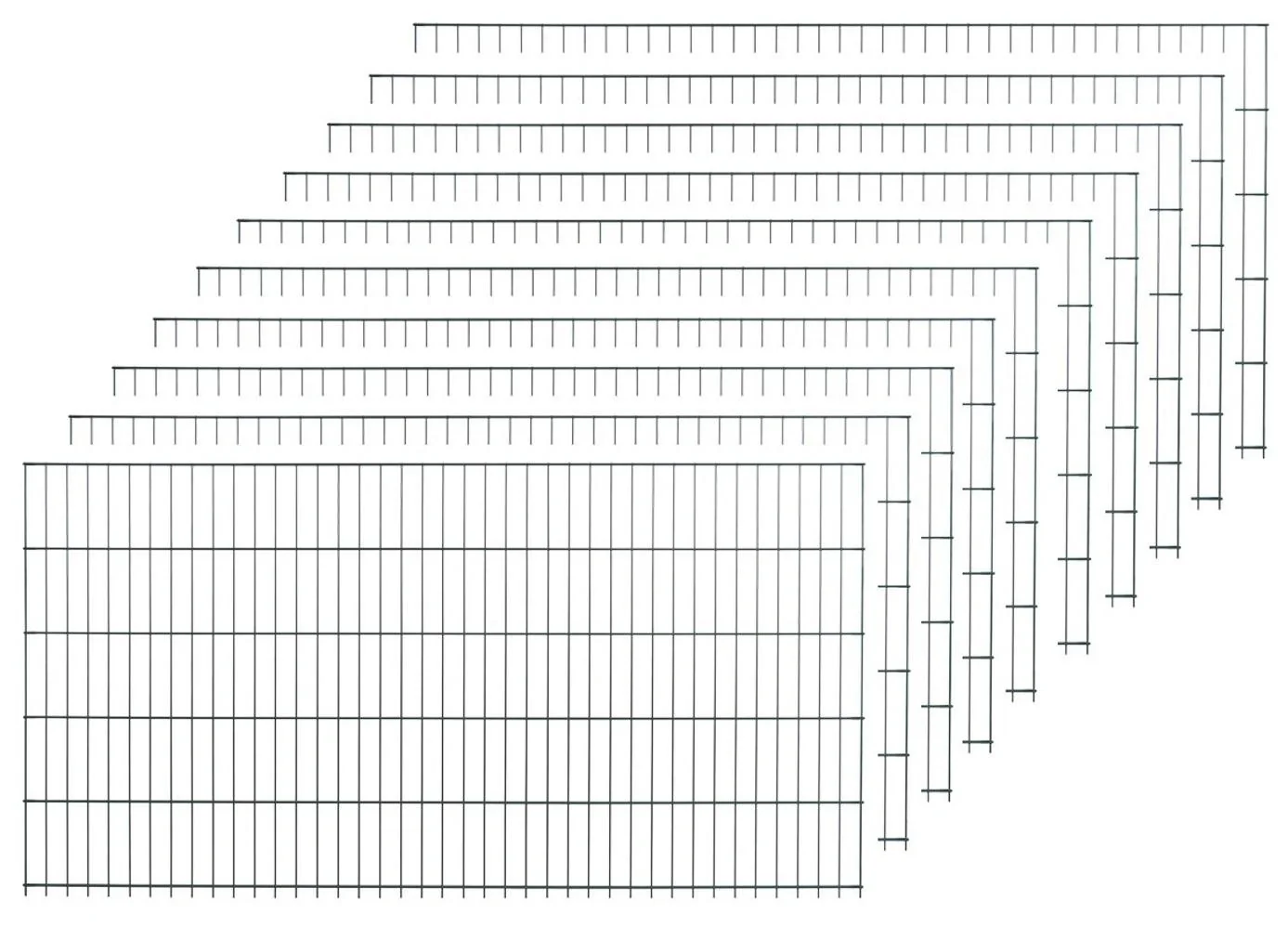 Stabmattenset grün  10 Stück  a 125cm x 200cm - 4