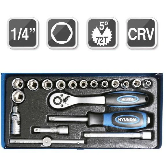 Profi-Werkzeugsatz 1/4" 20-teilig - 4