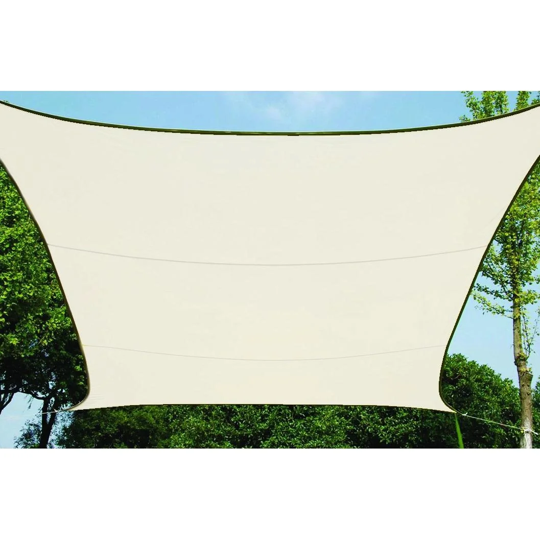 sonnensegel - rechteckig - 2 x 3 m - cremeweiß - 1