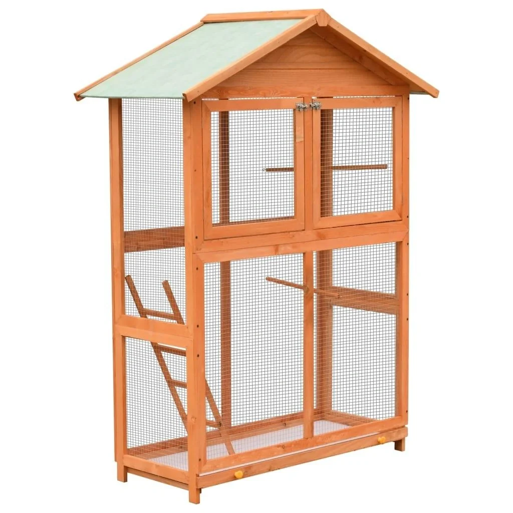 Vogelkäfig 120x60x168 cm massiv gr - 1