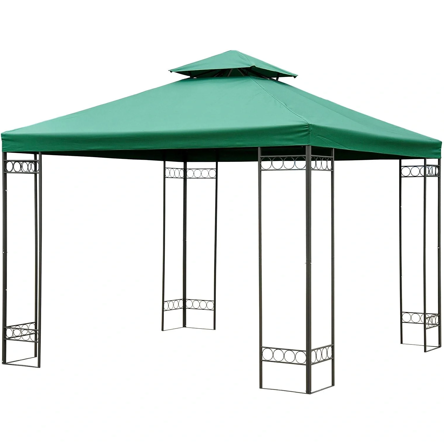 Ersatzdach 3x3m Dach für Metallpavillon grün - 3