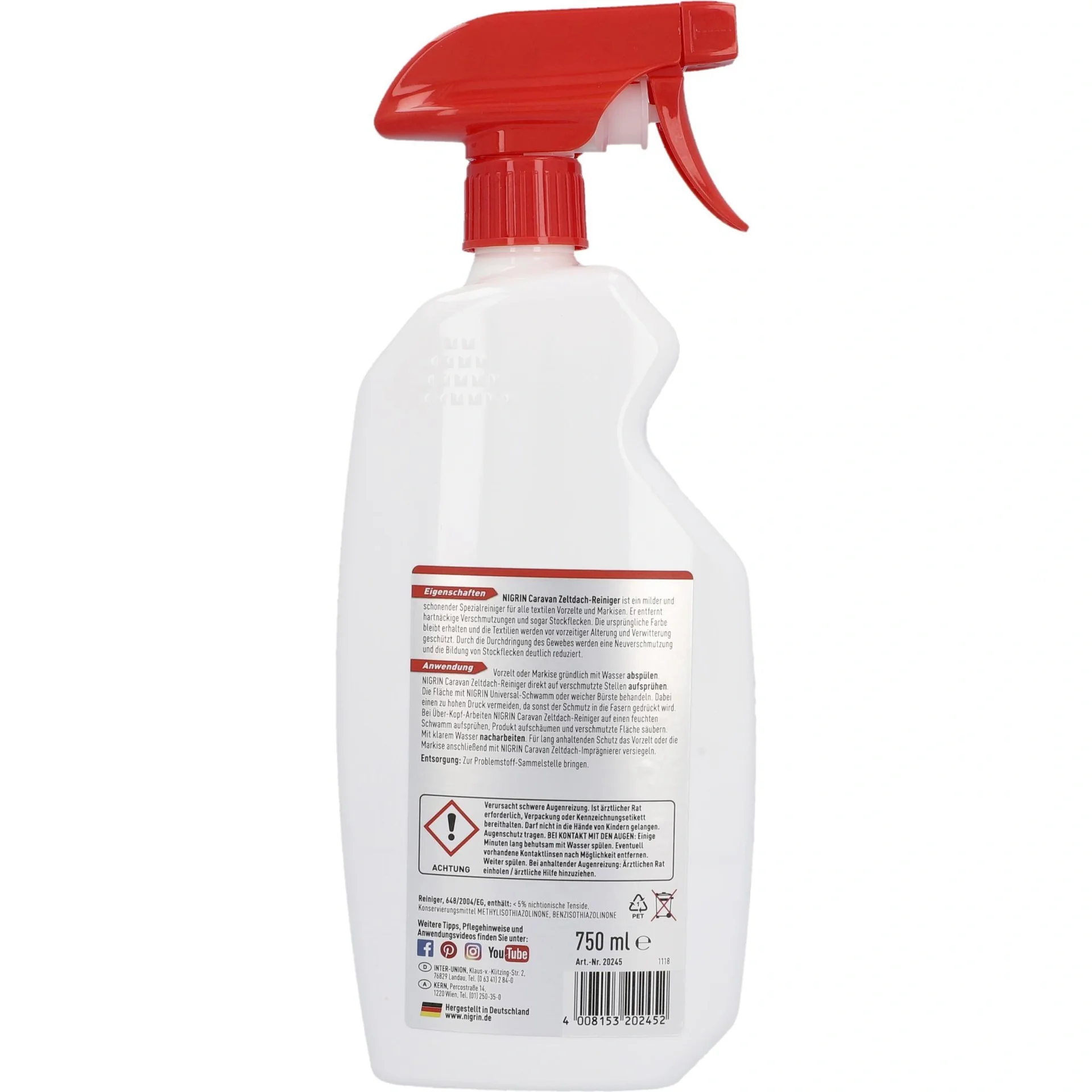 Caravan Zeltdach-Reiniger, 750 ml - 2