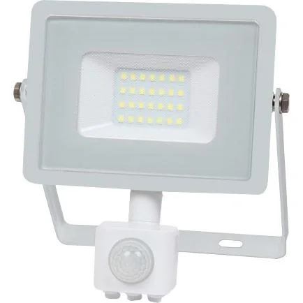 VT-20-S-W LED-Scheinwerfer mit Sensor - 20 W - 1600 Lm - 4000K - weiß - 4