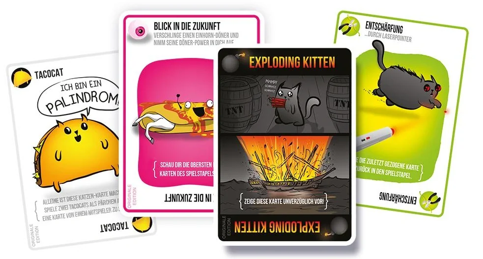 Gesellschaftsspiel Exploding Kittens Party-Pack - 4