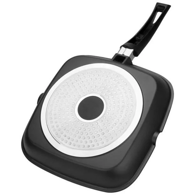 Grillpfanne - 24cm - Schwarz - 9