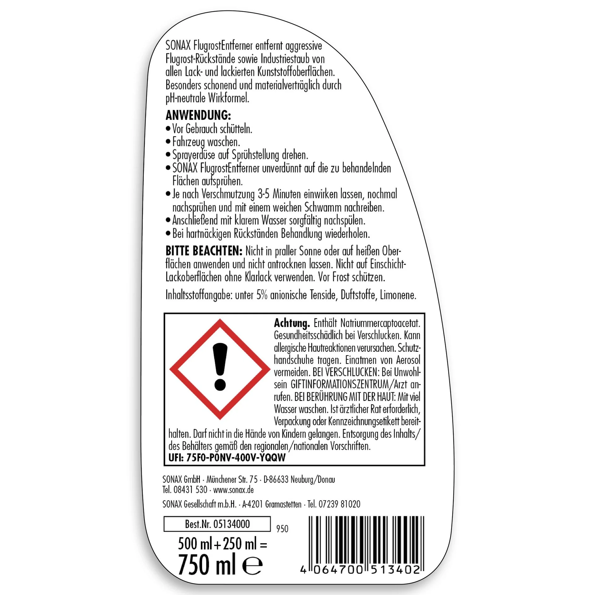 Flugrost Entferner 750 ml - 11