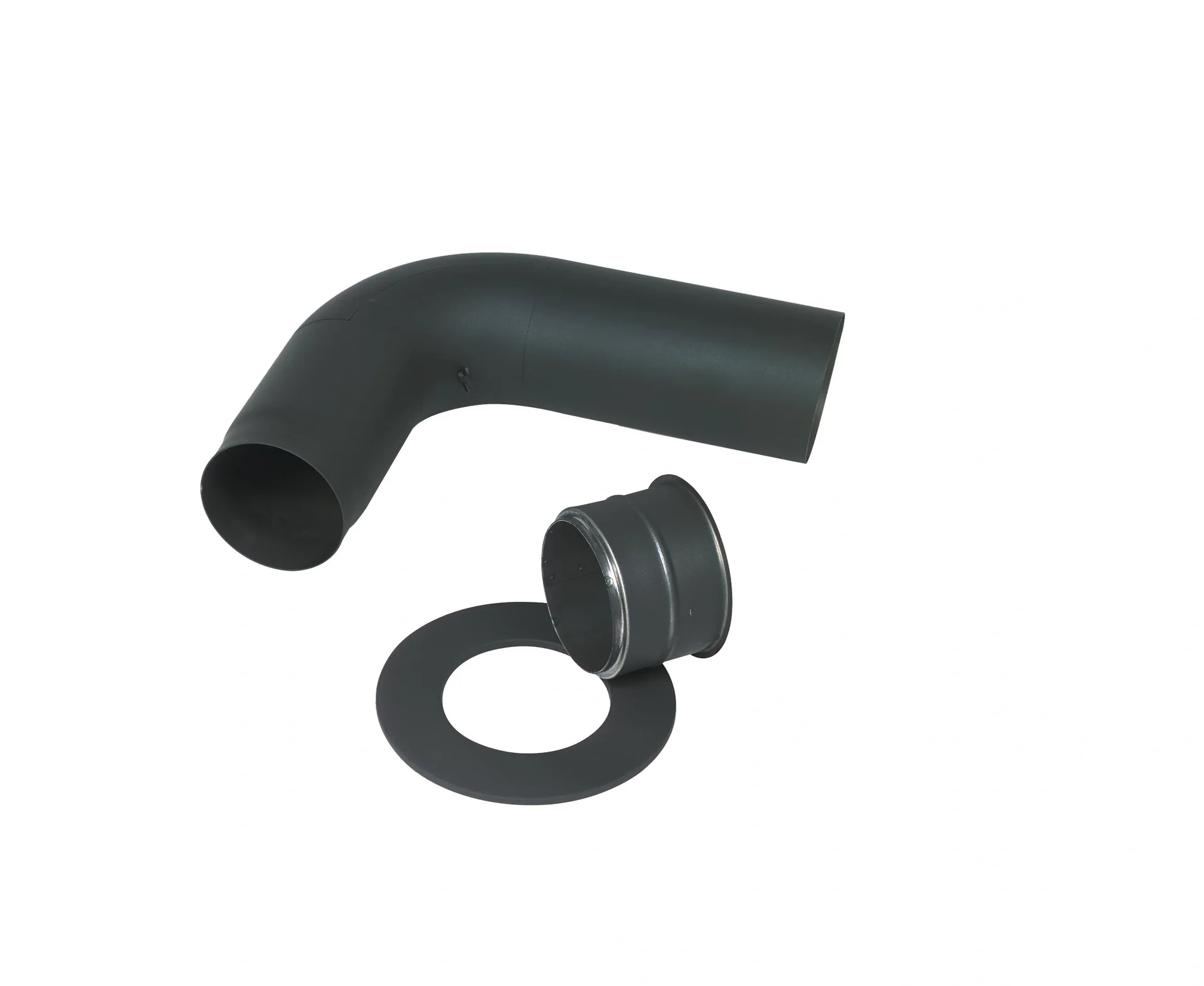 Kaminrohr-Anschluss Set 150 mm Fullform graphit - 1