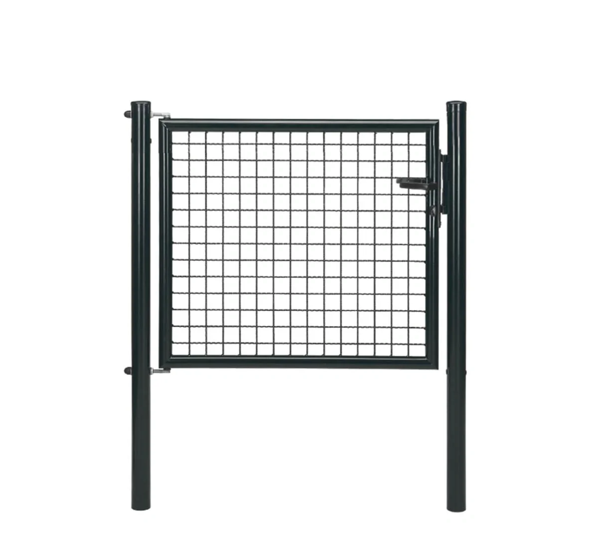 Wellengitter-Einzeltor mit Zubehör, anthrazit-metallic, Breite 100 cm, Höhe 75 cm - 2