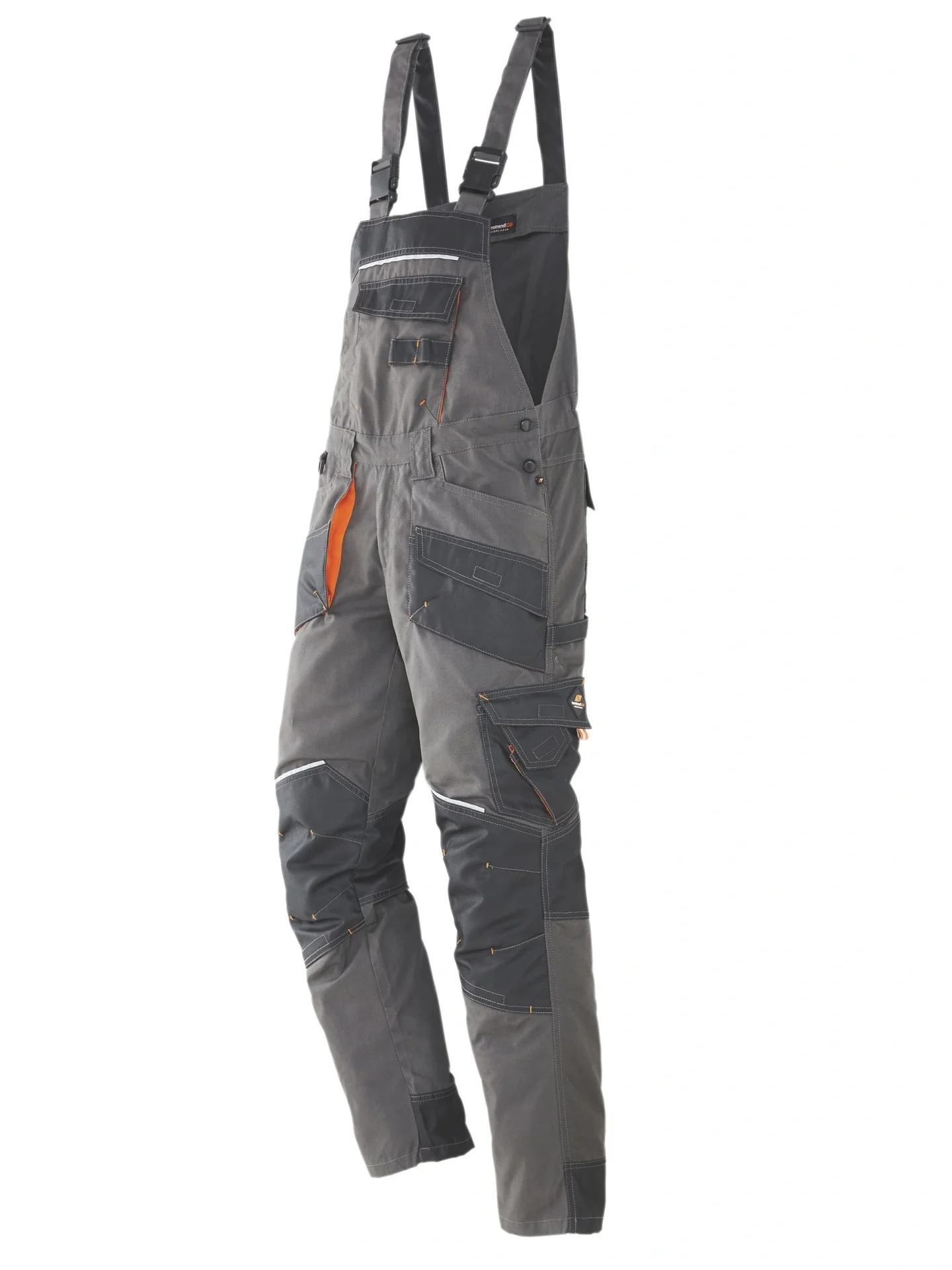Latzhose, Farbe grau/schwarz, Gr.52 - 1