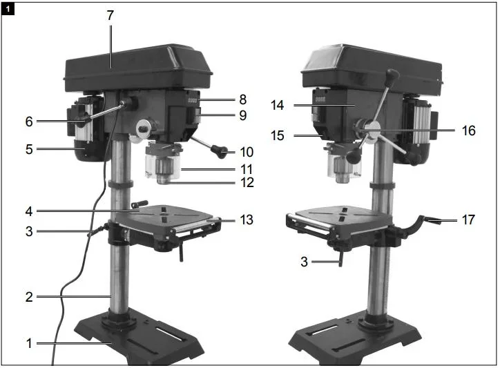 Tischbohrmaschine DP18Vario - 2