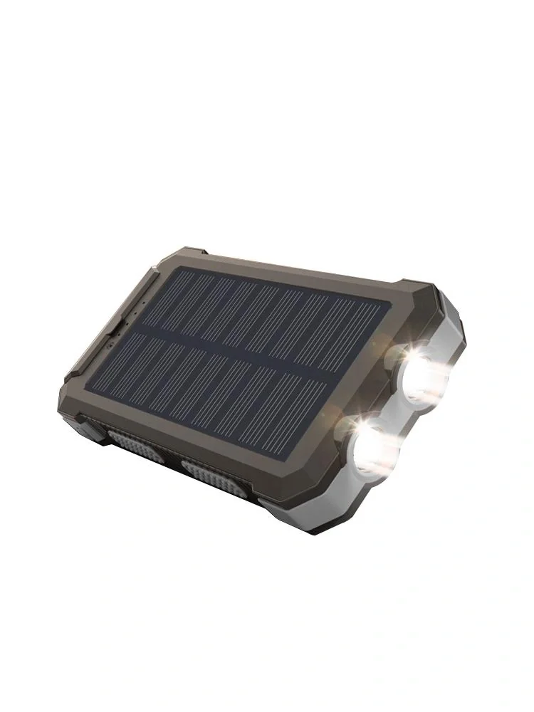 Solar Powerbank mit Taschenlampe und LED Kapazitäts Indikator - 3