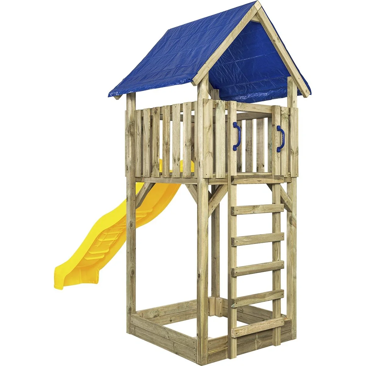 Spielturm Lisa mit Rutsche gelb - 3