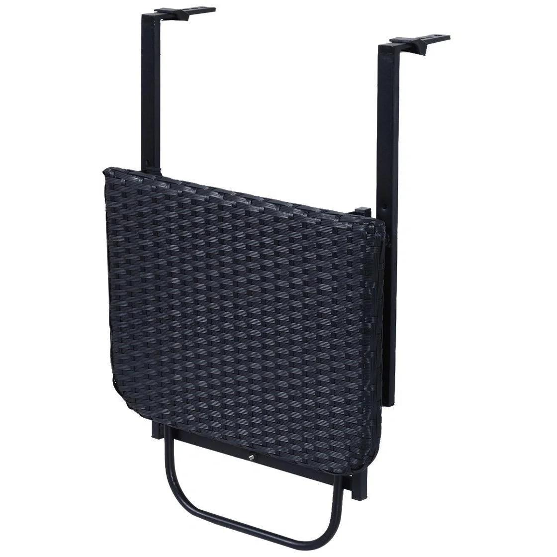 Polyrattan Balkonhängetisch 58x55cm Balkontisch Klapptisch - 8