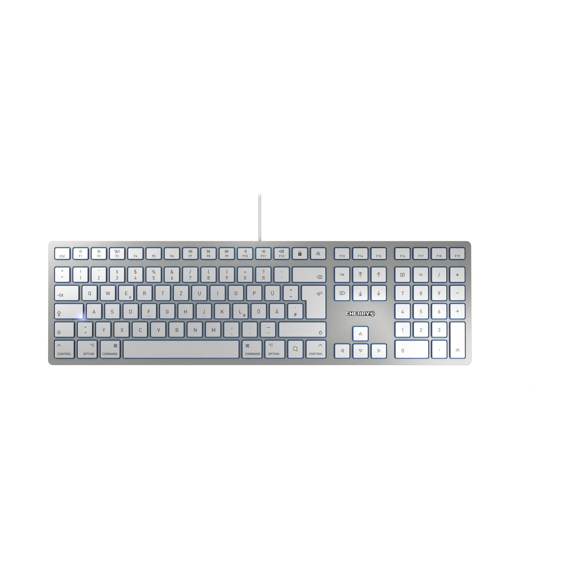 Kabelgebundene Tastatur KC 6000 SLIM FOR MAC silber - 2