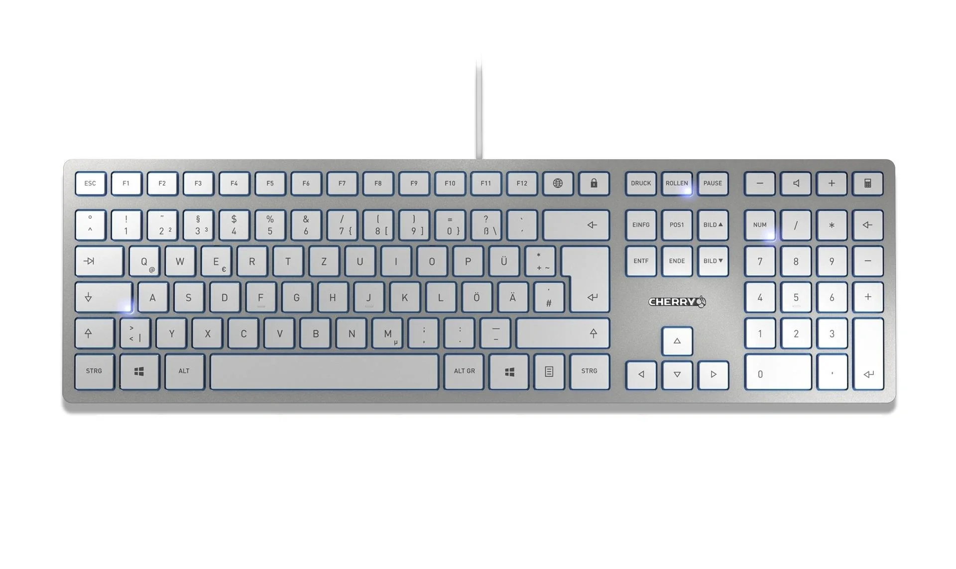 Kabelgebundene Tastatur KC 6000 SLIM silber - 3