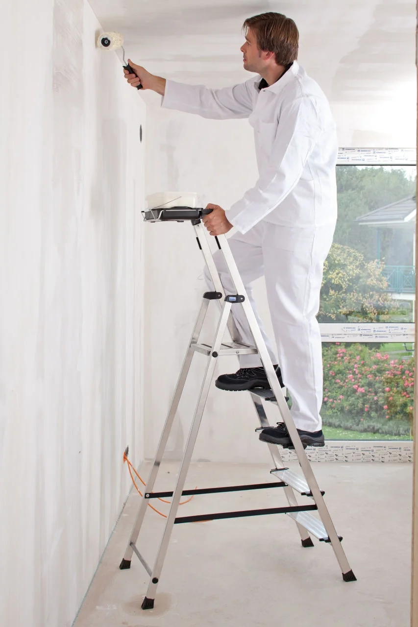 „SECURY“ STUFEN-STEHLEITER  5 STUFEN - 4