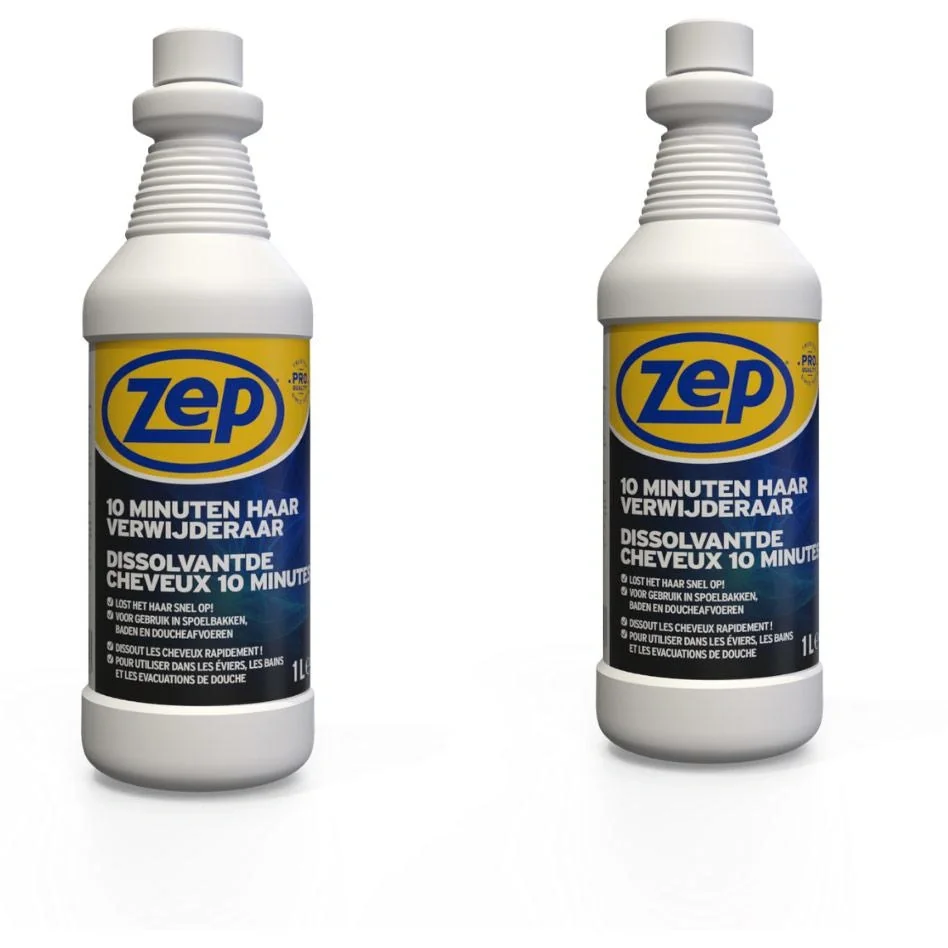 ZEP 10 Minuten Haarentferner - 1 L x 2 Stück - Sparpack - 2 Stück - 1