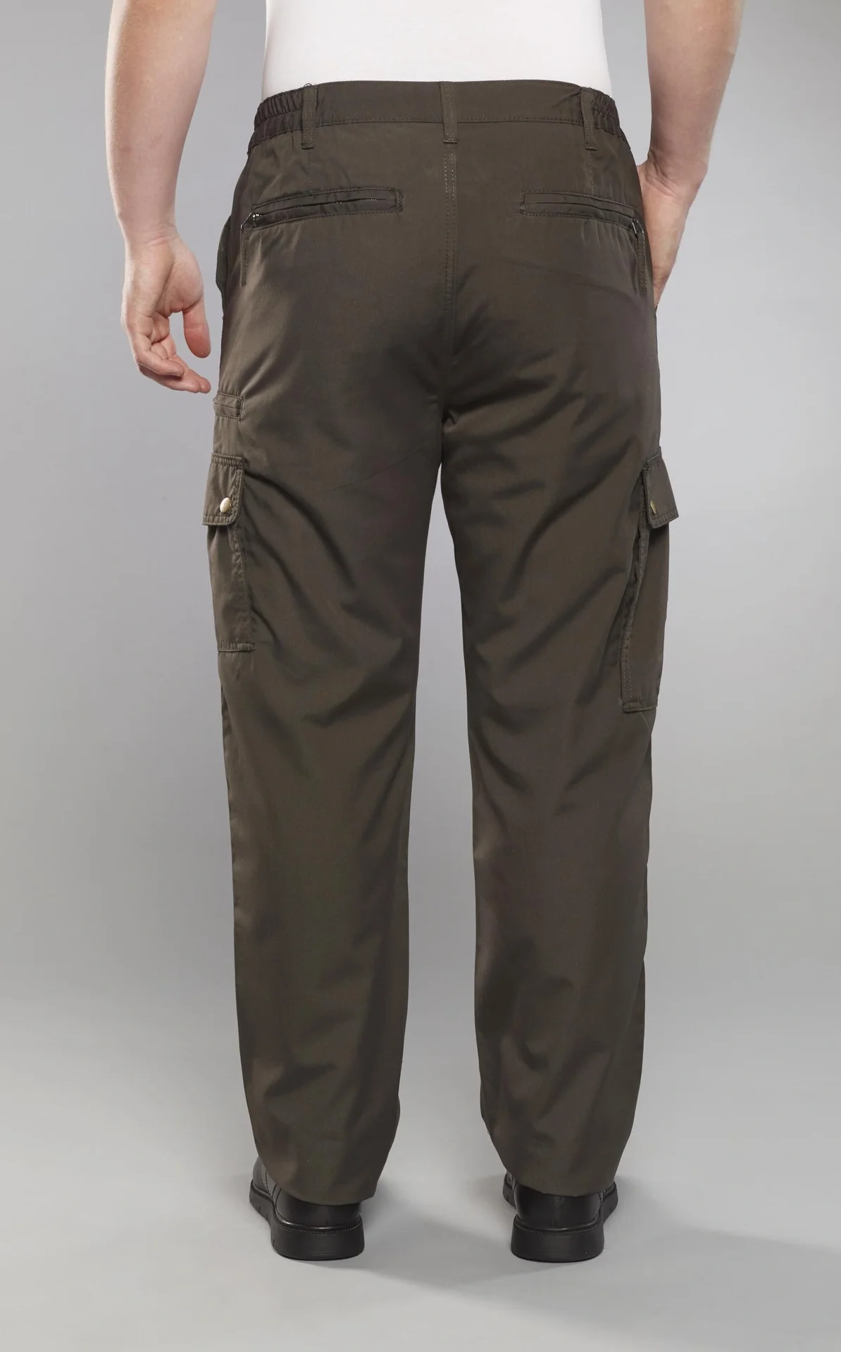 Outdoorhose mit wasserabweisender Beschichtung, oliv, Gr.48 - 13