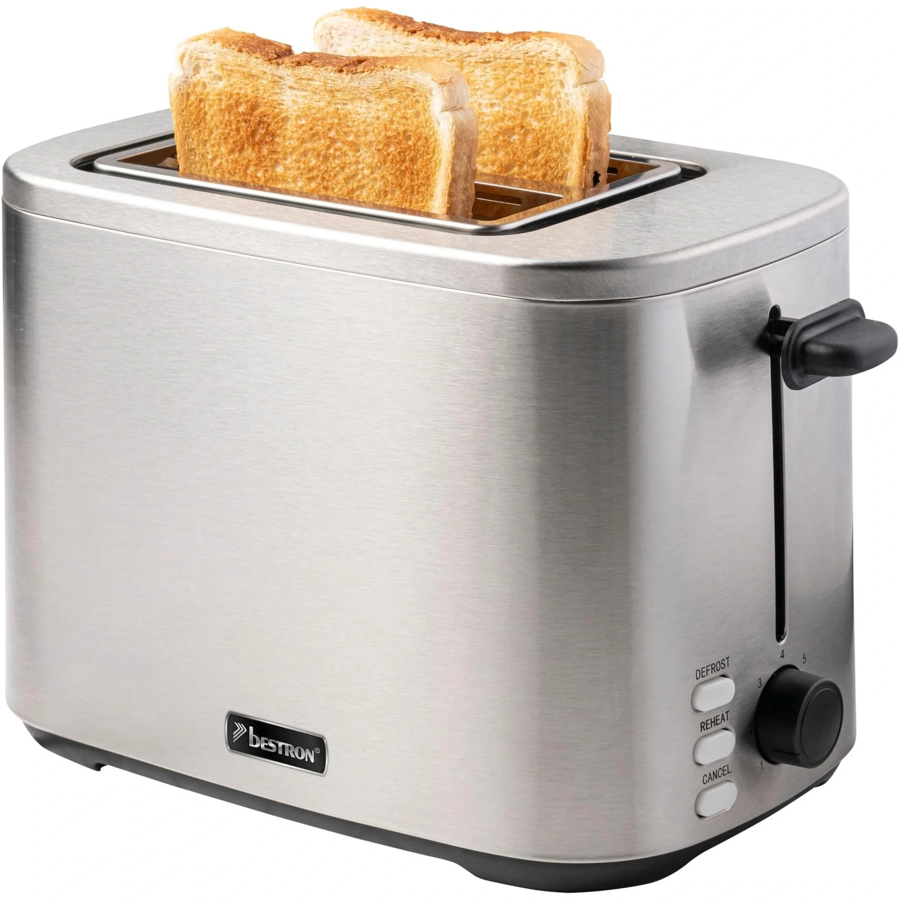 Toaster Edelstahl für 2 Toastscheiben mit Brötchenaufsatz, 800 Watt - ATO800STE - 4