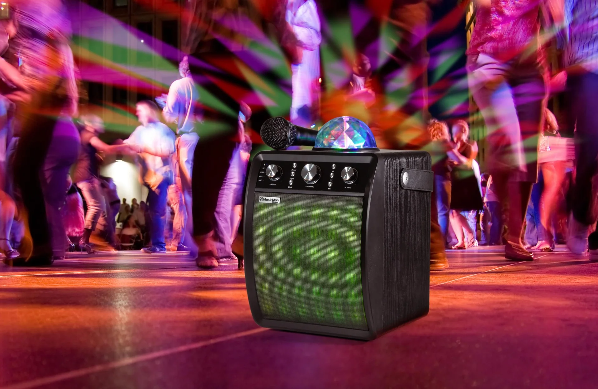 Disco Lautsprecher mit Mikrofon - 9