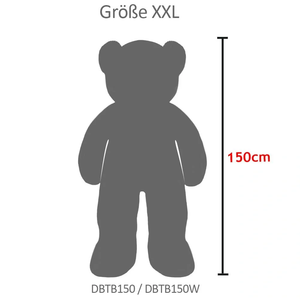 Großer Teddybär zum Knuddeln - Weiß - 5ft XXL - 4