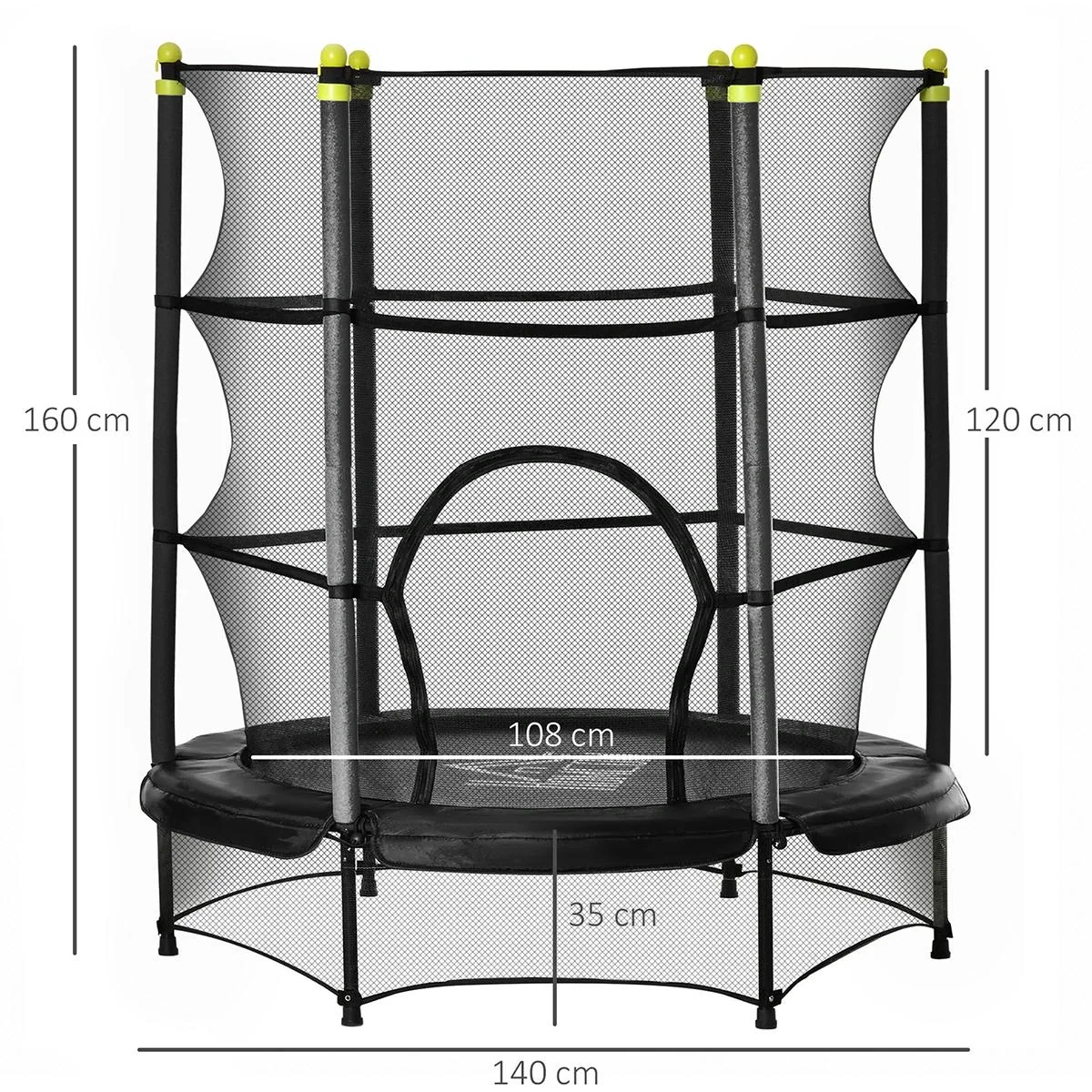 Trampolin für Kinder Ø140 cm Fitne - 1