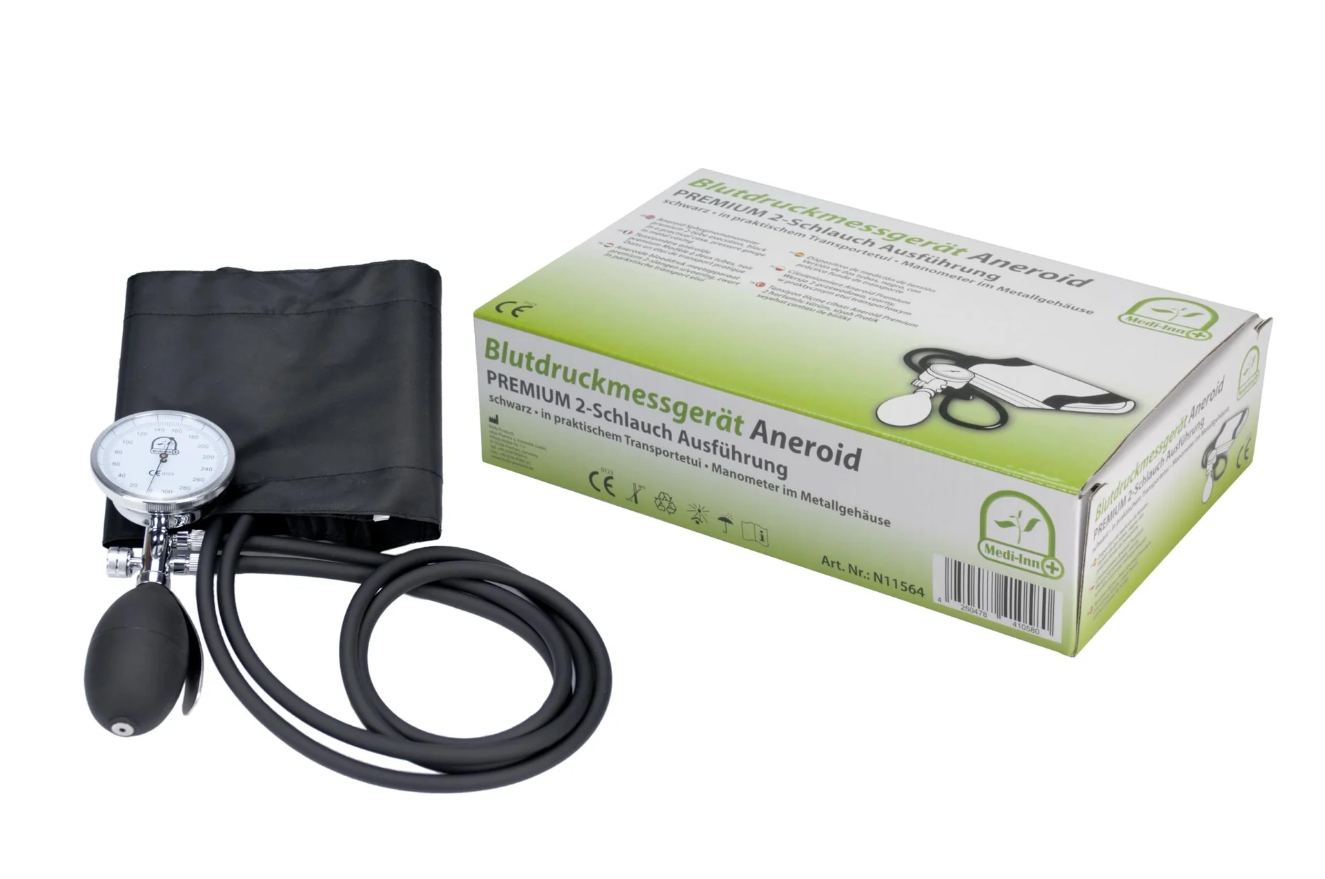 Oberarm-Blutdruckmessgerät "Aneroid Premium", Schwarz - 3