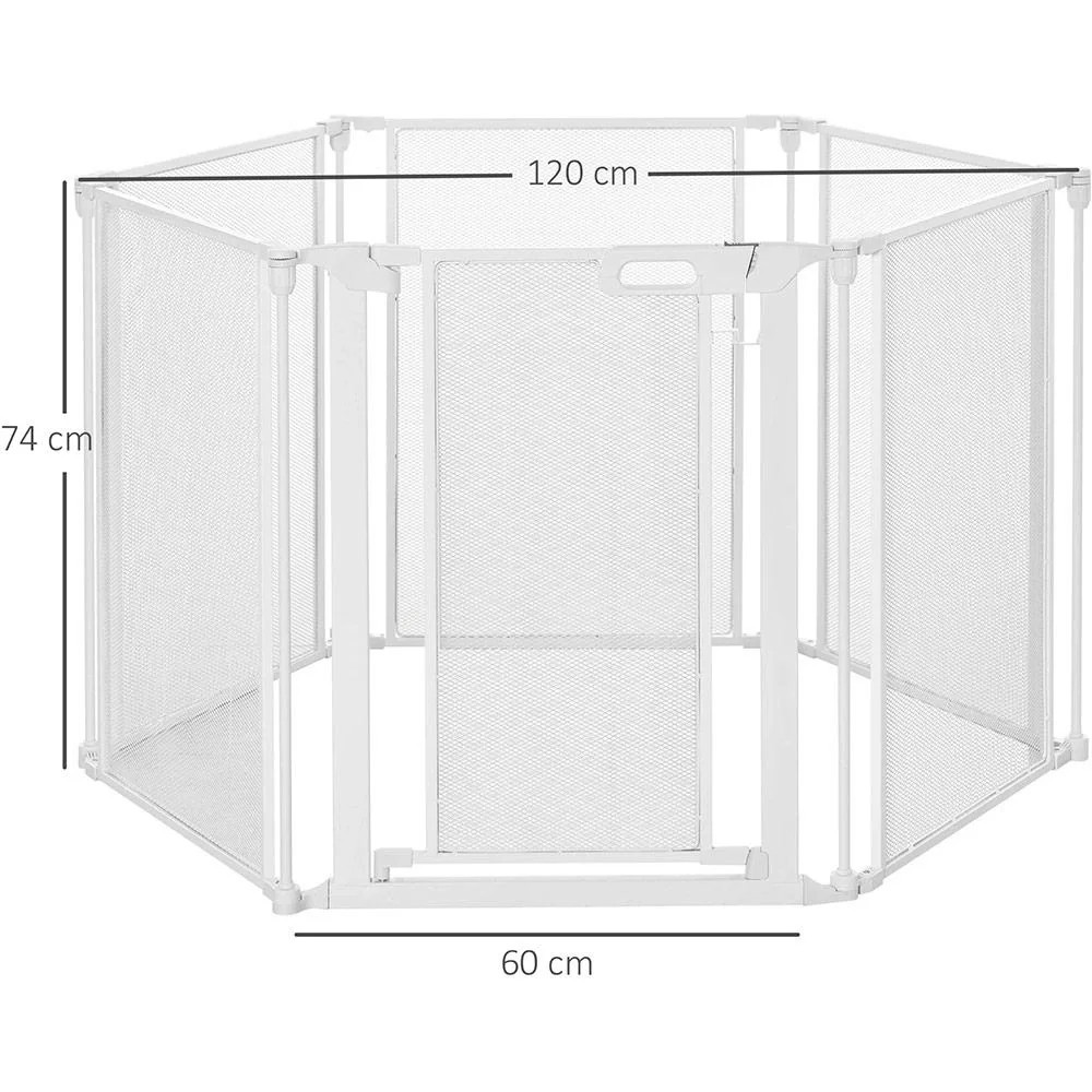 Absperrgitter für Welpen weiß - 3