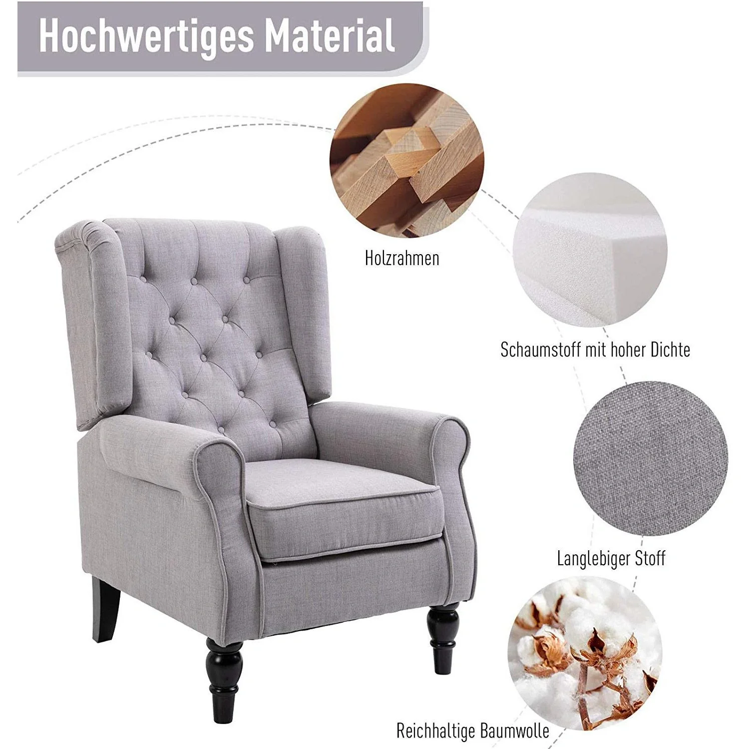 Relaxsessel mit Tufting - 8