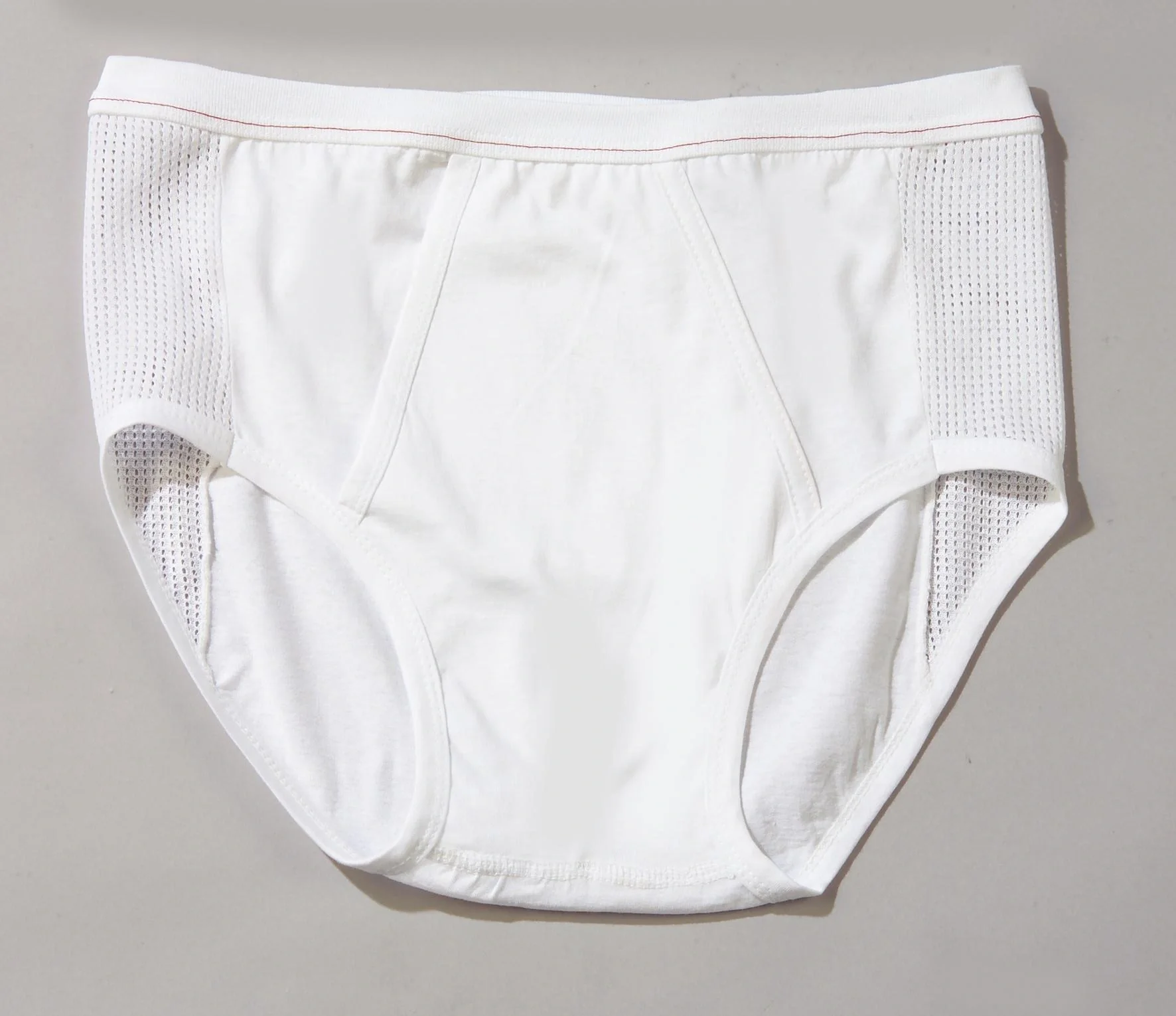 Slip mit Netzzonen, weiß, Gr. 12 - 4