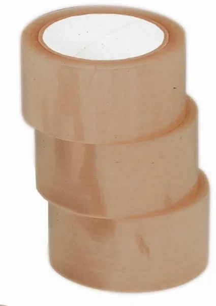 Poly Klebeband, 3 Rollen, braun - 1