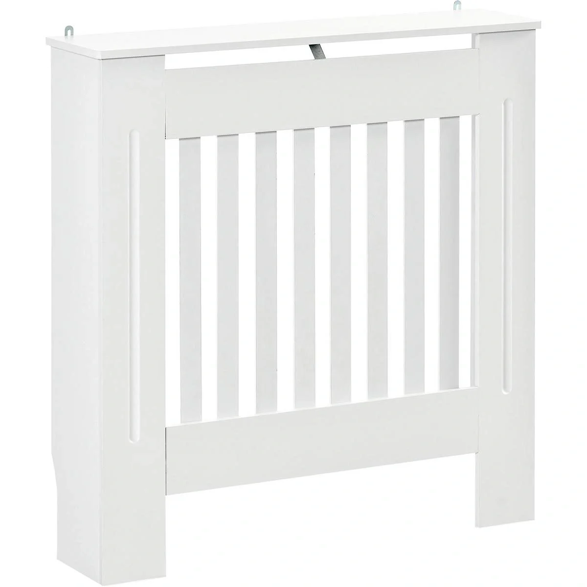 Heizkörperverkleidung Heizungsabdeckung 78x19x81cm Heizkörper Abdeckung für Schlafzimmer Wohnzimmer MDF Weiß - 4