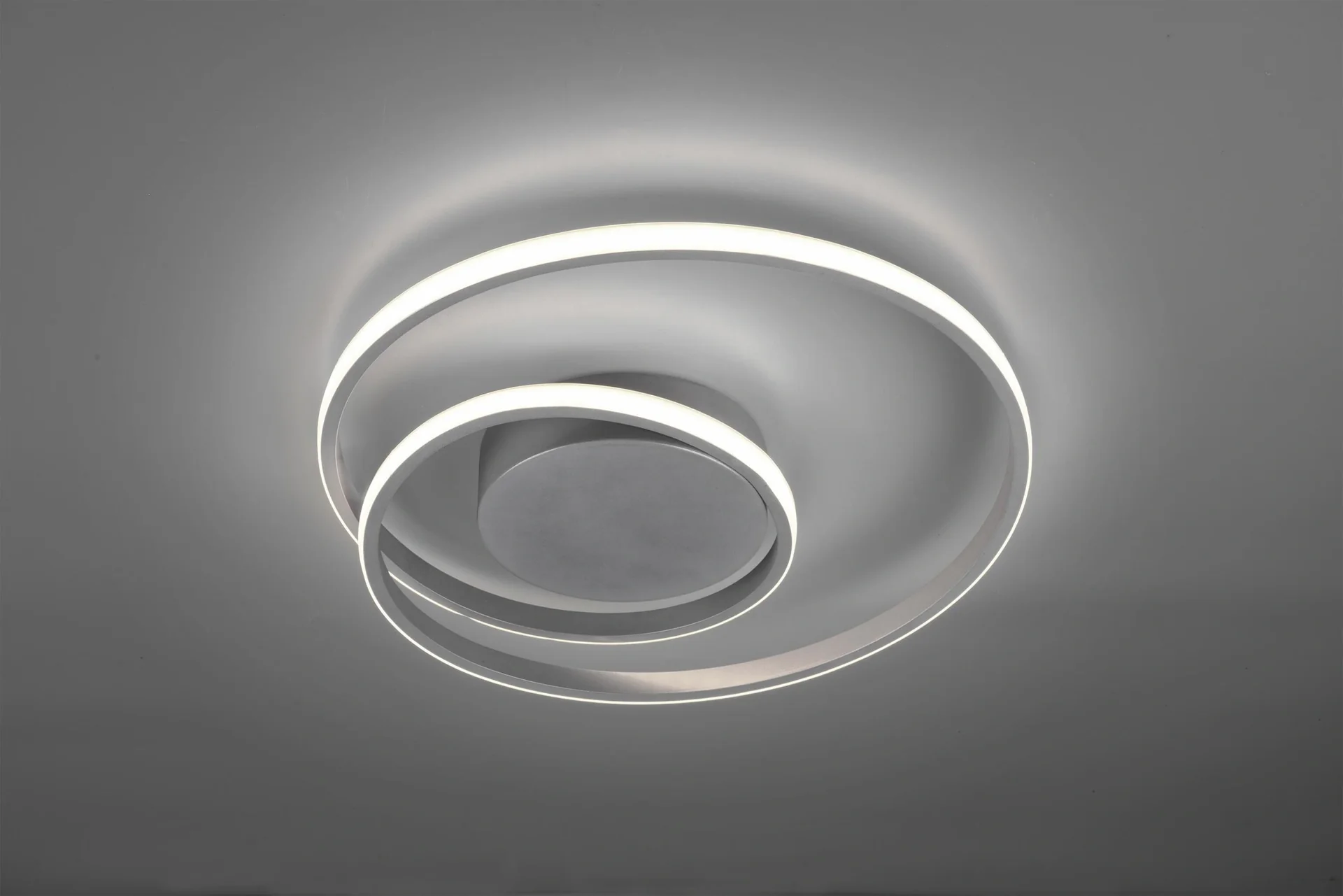 LED-Deckenleuchte ZIBAL, 22 W, 2200 lm, 3000K, Switch-Dimmer, Metall titanfarbig - 2