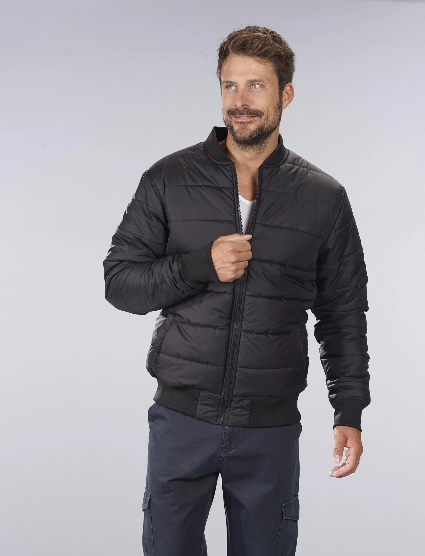 Bomberjacke AF1, Farbe schwarz, Gr.XL - 8