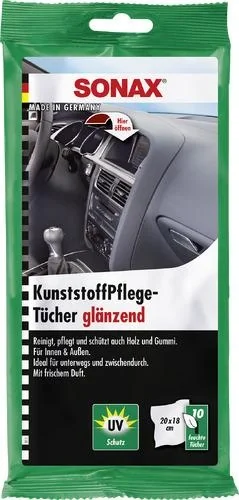 Kunststoff-Pflegetücher glänzend 10 Stück - 2
