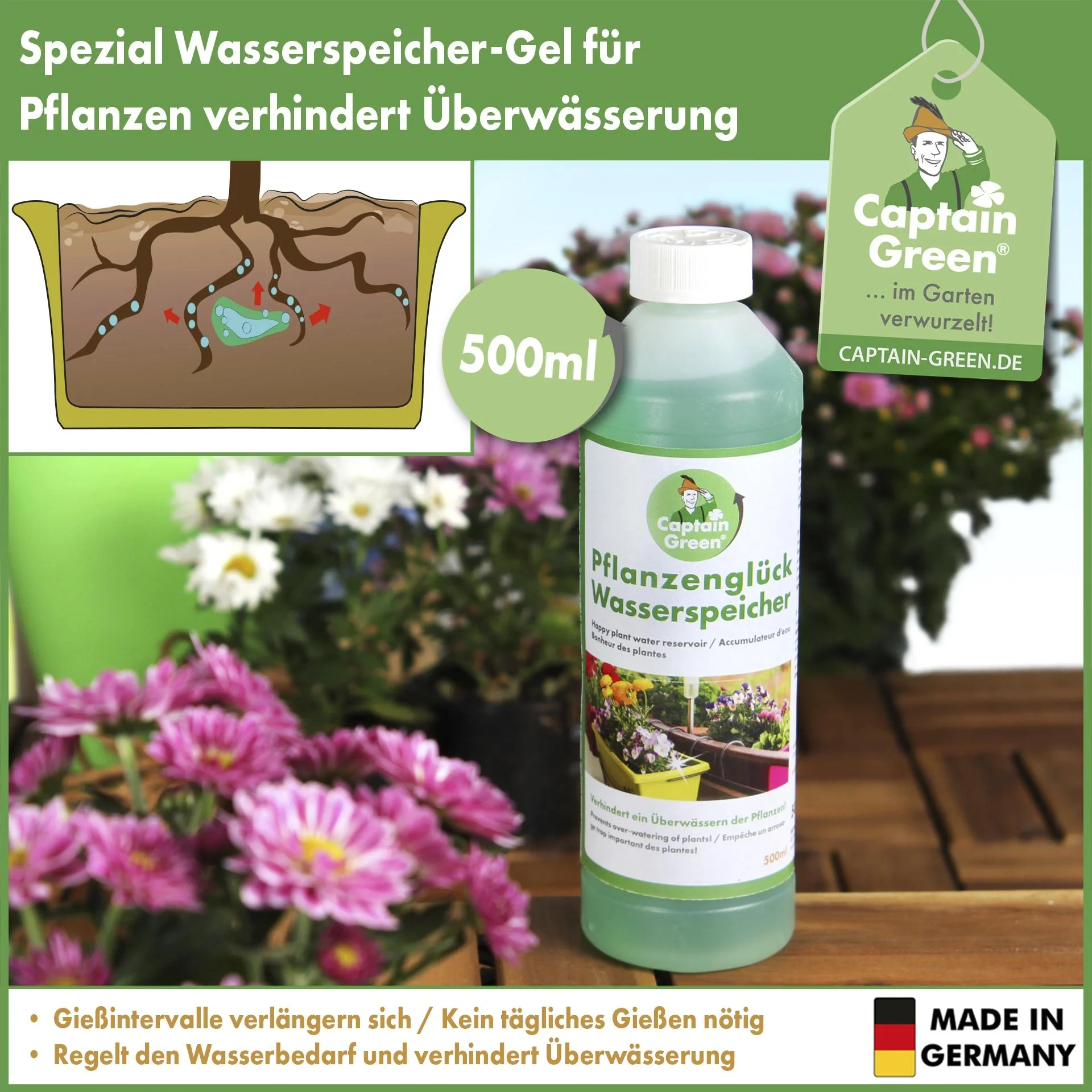 Pflanzenglück Wasserspeicher - 500 g - 2