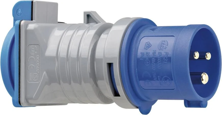 Adapter Schutzkontakt 230V/CEE 230V, IP44 - 3