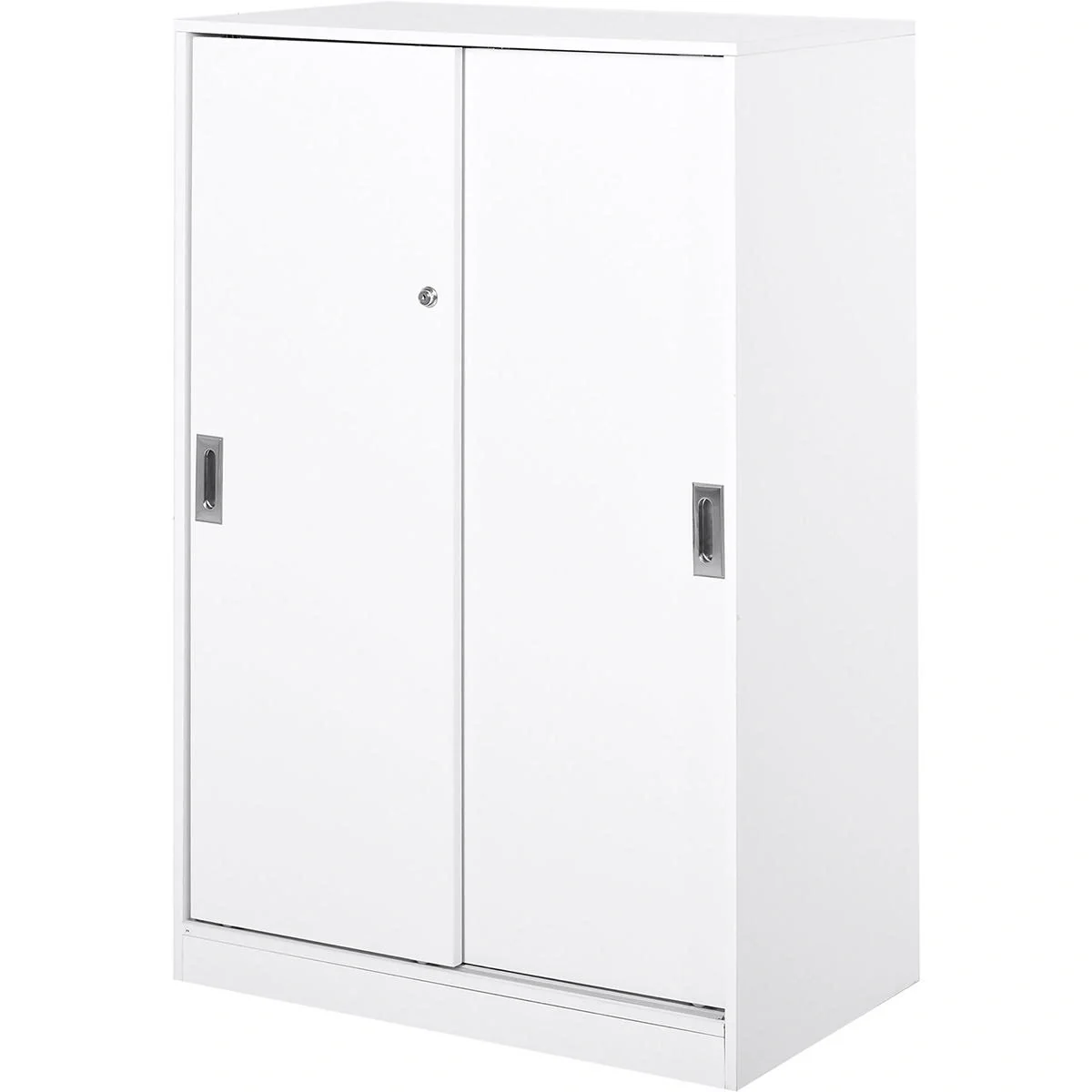 Büroschrank mobil, weiß - 1