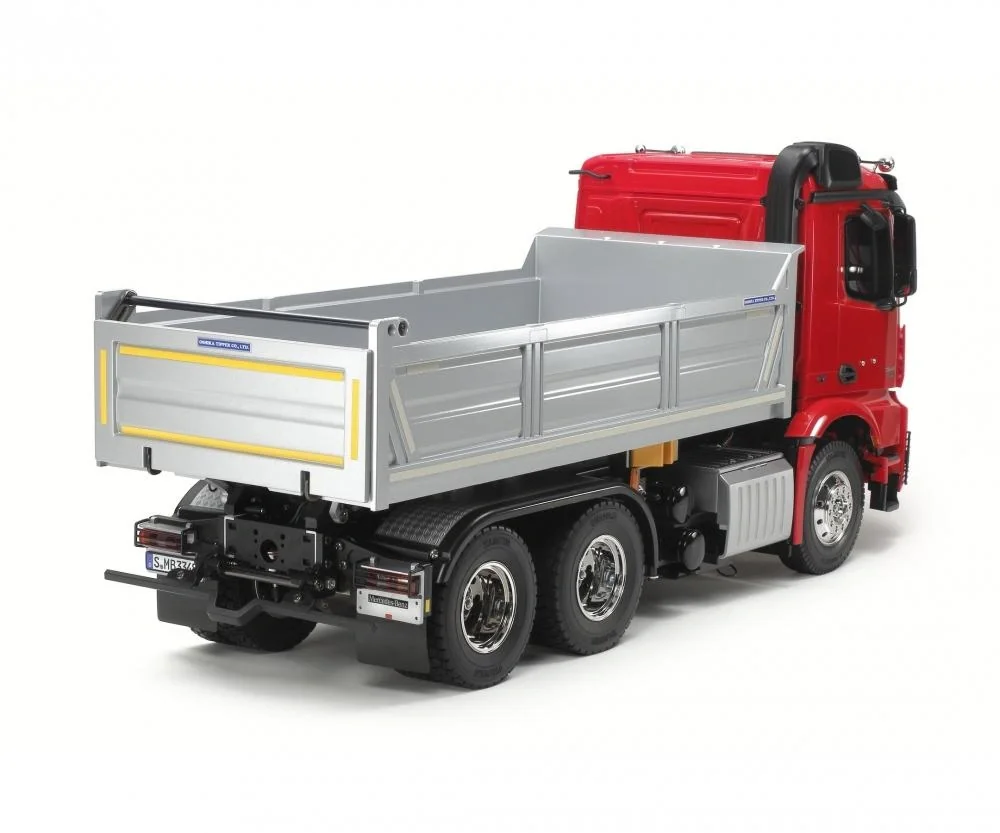 1:14 RC MB Arocs 3348 Rot/Silber Kipper - 2